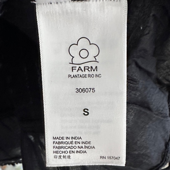 FARM Rio Black Eyelet Ruffle Tank Top - Picture 4 of 5